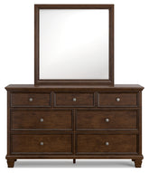 Danabrin Queen Panel Bed, Dresser, Mirror and Nightstand